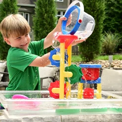 Clear Plastic Sensory Bucket | Durable Handled Toddler Toy