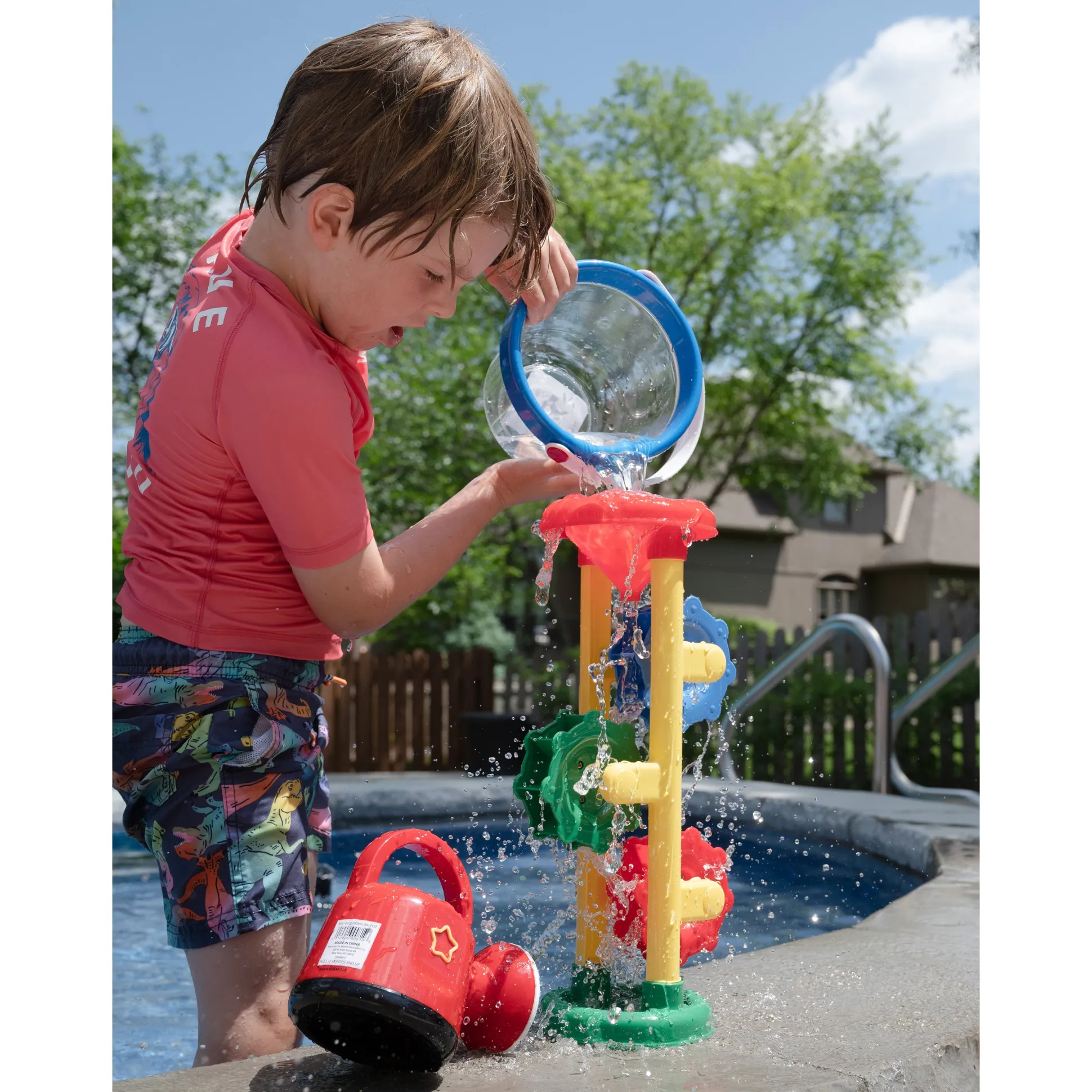 Clear Plastic Sensory Bucket | Durable Handled Toddler Toy