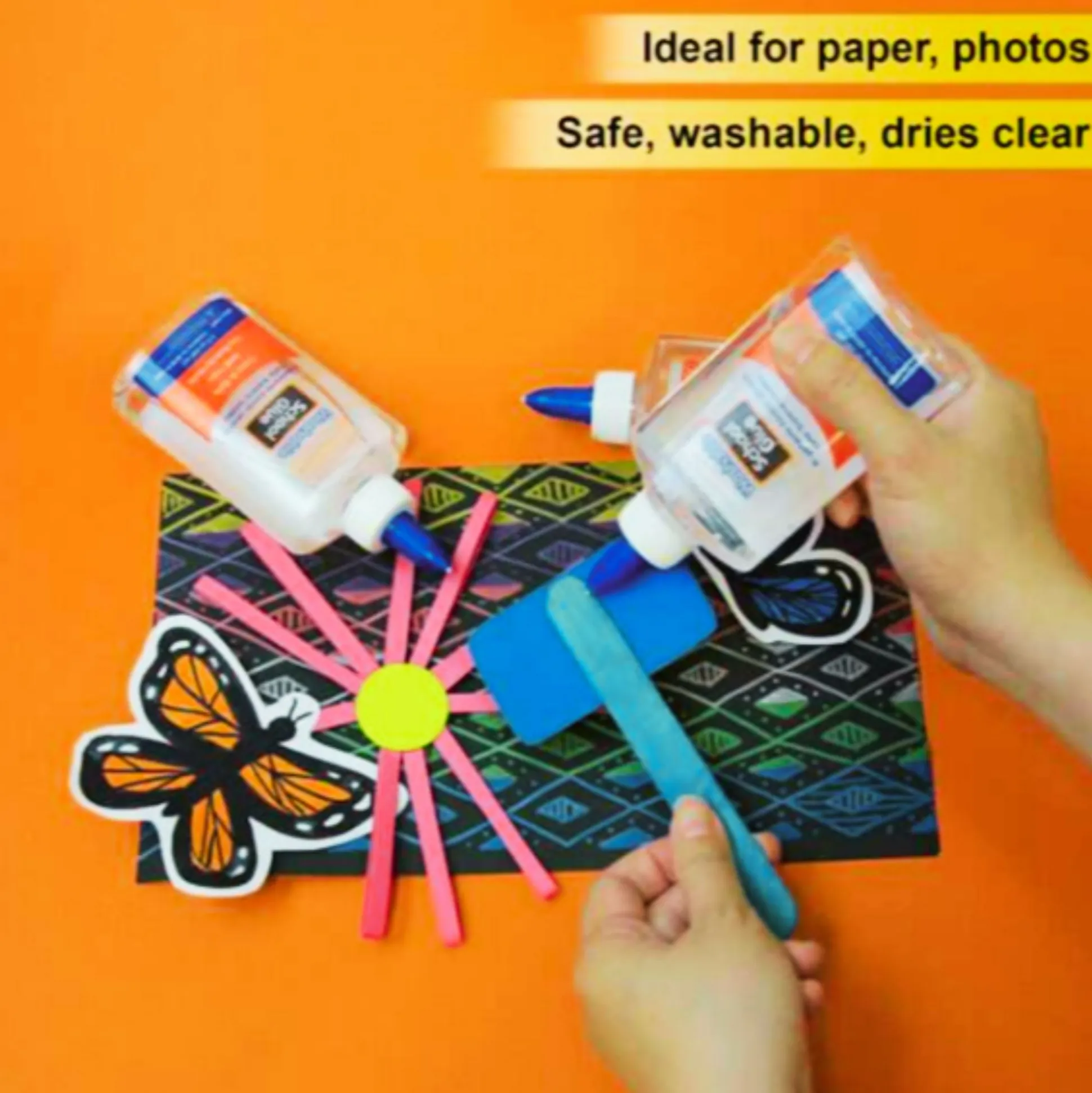 Clear School Glue Classroom Bundle | 12-Pack of 5 oz. Non-Toxic, Washable Slime & Craft Glue