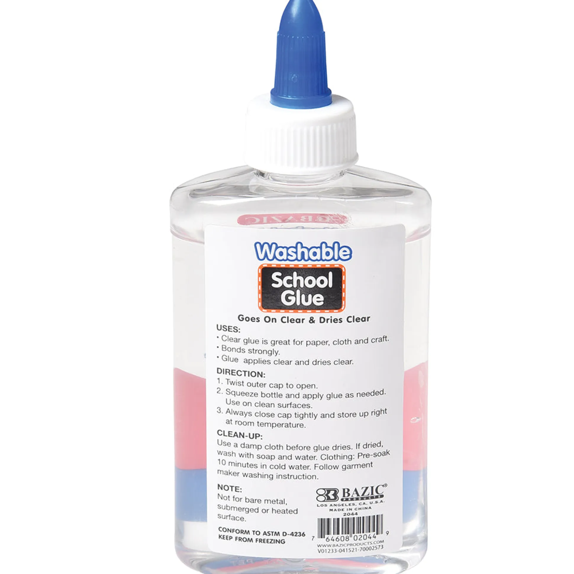 Clear School Glue Classroom Bundle | 12-Pack of 5 oz. Non-Toxic, Washable Slime & Craft Glue