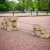 Climbing Boulder with Rope Link | Dynamic Playground Equipment for Ages 5-12