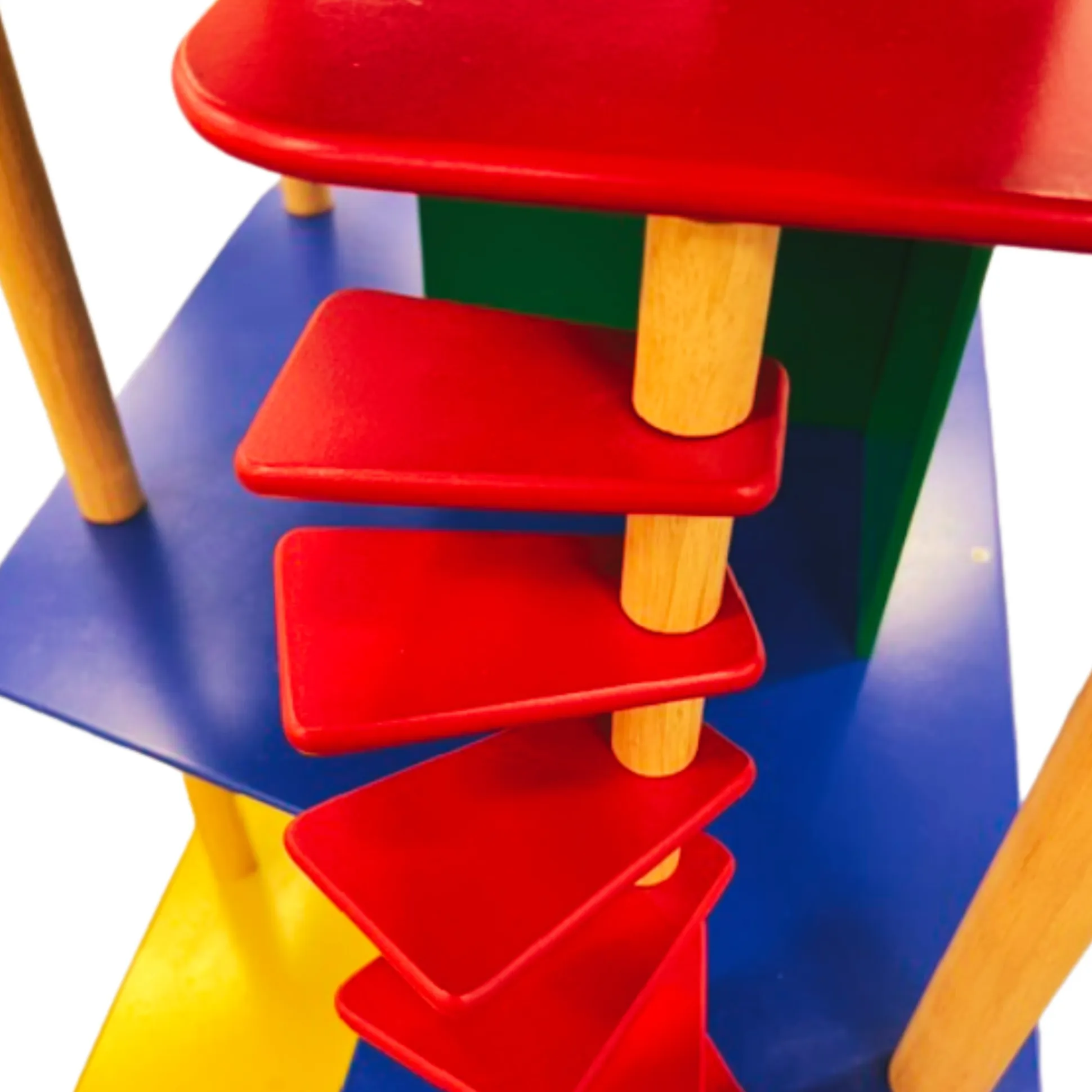 Collaborative Wooden 3-Story Playhouse - Furniture Included