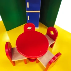 Collaborative Wooden 3-Story Playhouse - Furniture Included