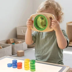 Color Changing Viewer Set | 7-Piece Light & Color Exploration Kit with Translucent Color Viewers and 2-Handed Magnifier