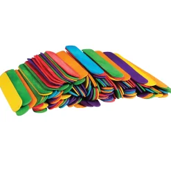 Colored Jumbo Wood Craft Sticks