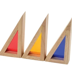 Colored See-Thru Wooden Blocks | 21-Piece Hardwood & Acrylic Building Set