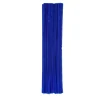 Colorful Chenille Pipe Cleaners – 25-Piece Craft Set -Blue