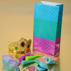 Colorful Scale Design Paper Bag - Set of 12