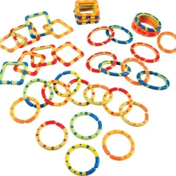 Colorful Sensory Toy Links – 48-Piece Set