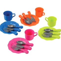 Color-Fun Play Dishes & Cookware Set – 39 Pieces