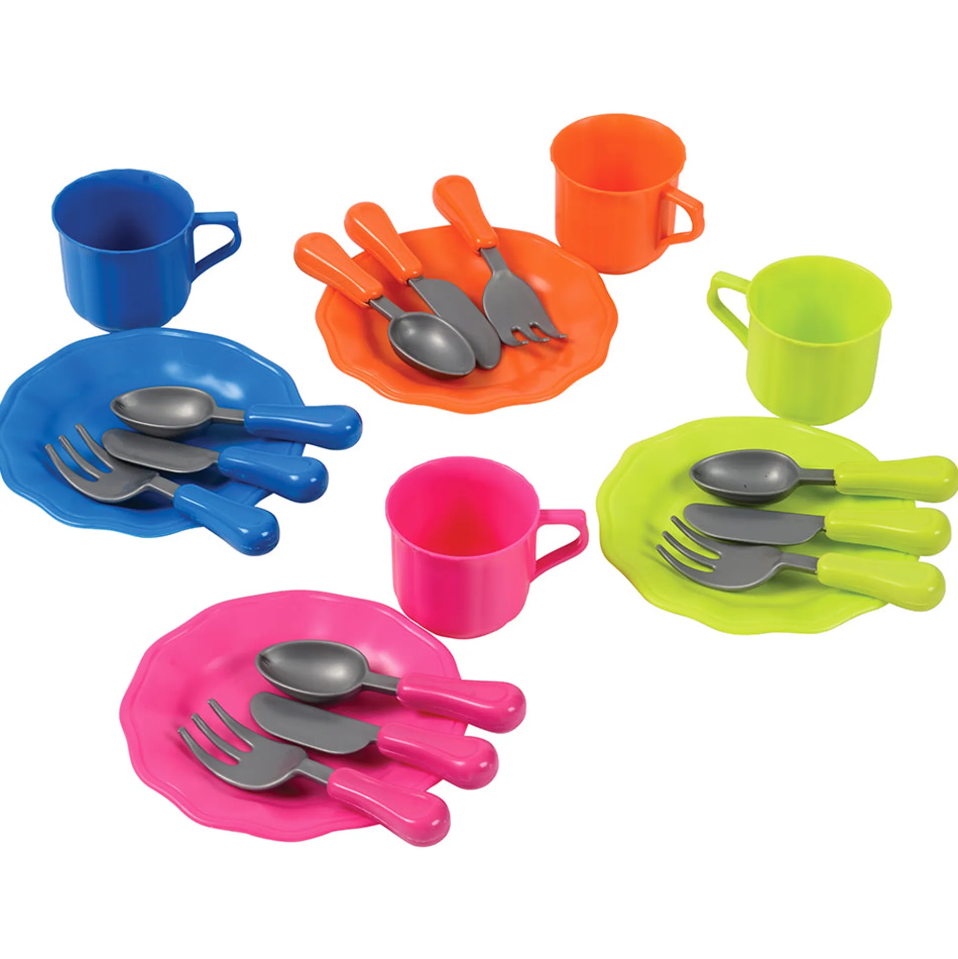 Color-Fun Play Dishes & Cookware Set – 39 Pieces