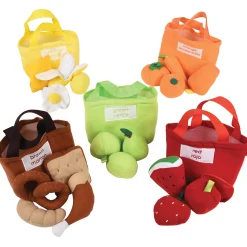Color Sorting Food Bag Set | 24-Piece Soft & Washable Early Learning Toy