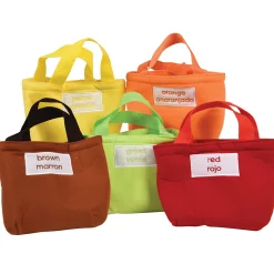 Color Sorting Food Bag Set | 24-Piece Soft & Washable Early Learning Toy