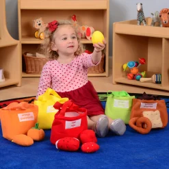 Color Sorting Food Bag Set | 24-Piece Soft & Washable Early Learning Toy