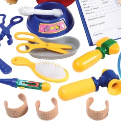 Complete Play Vet Set | 30-Piece Kit with Stethoscope, Pet Scale, Plush Dog & Cat