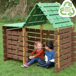 Constructa Cabin Building Set | 60 Piece Log Cabin Construction Toy with Connectors, Beams & Flexi Parts