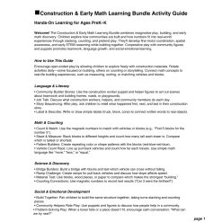 Construction & Early Math Learning Bundle
