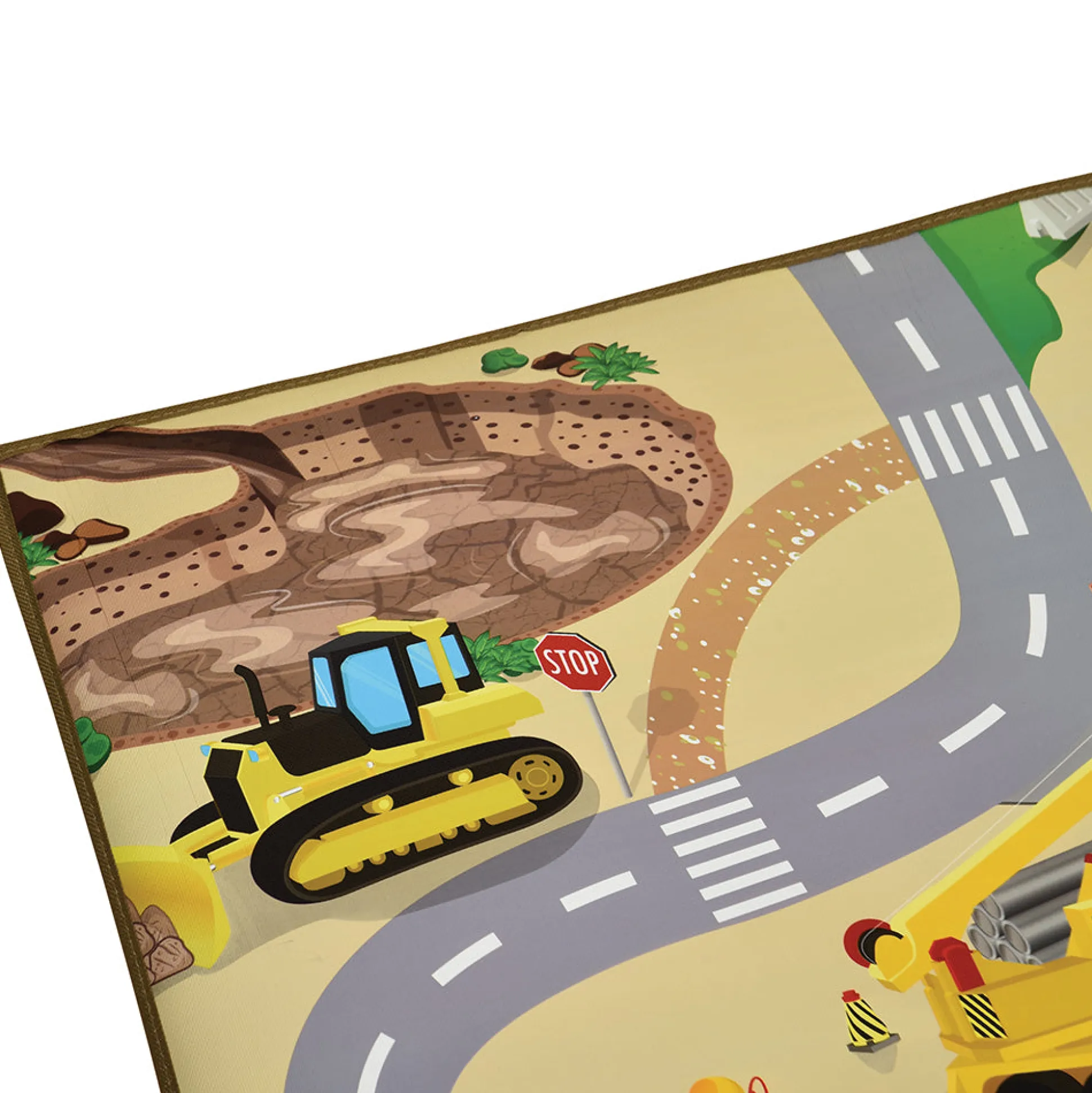 Construction Road Play Mat – Wipe Clean Surface
