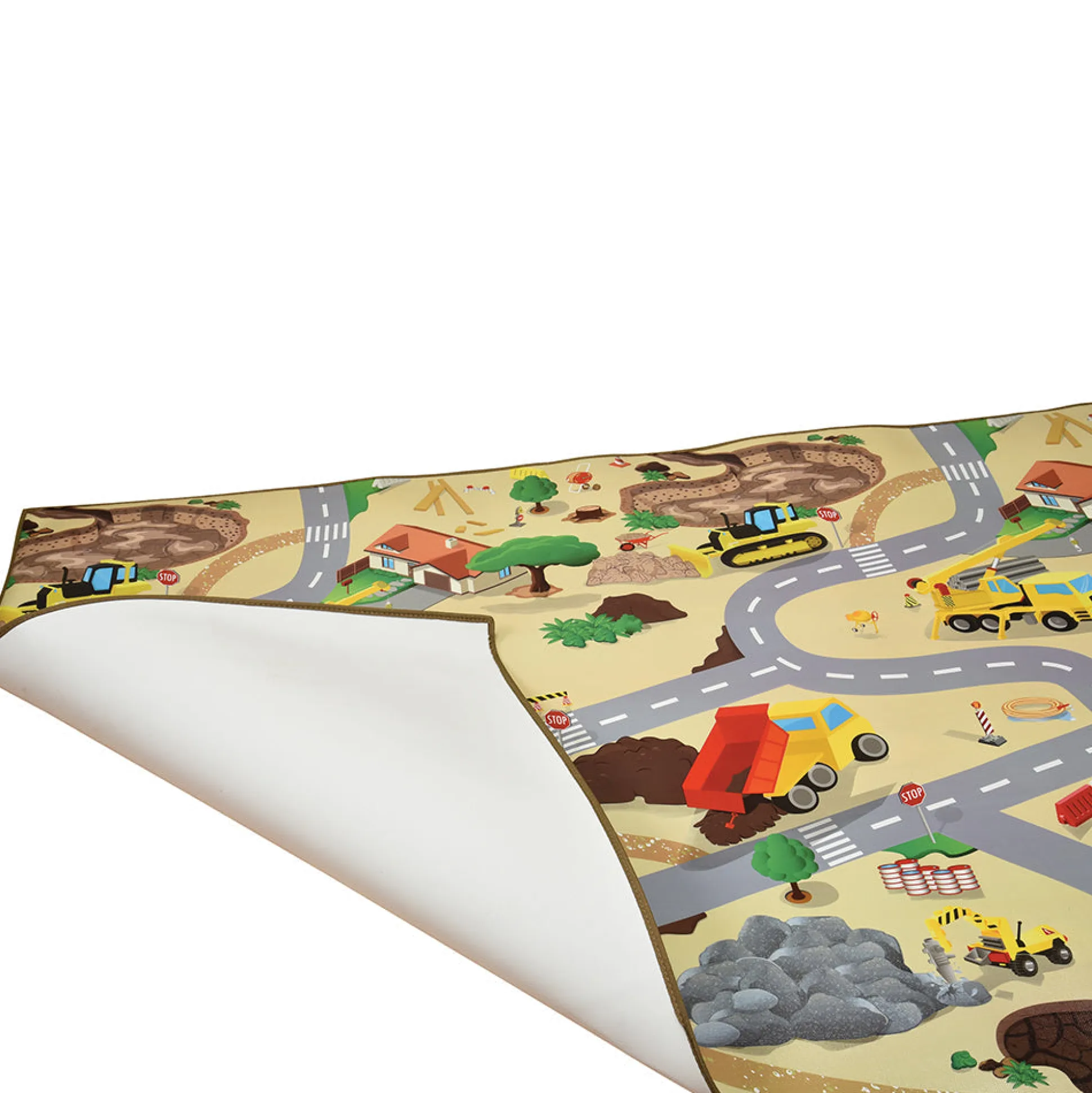 Construction Road Play Mat – Wipe Clean Surface