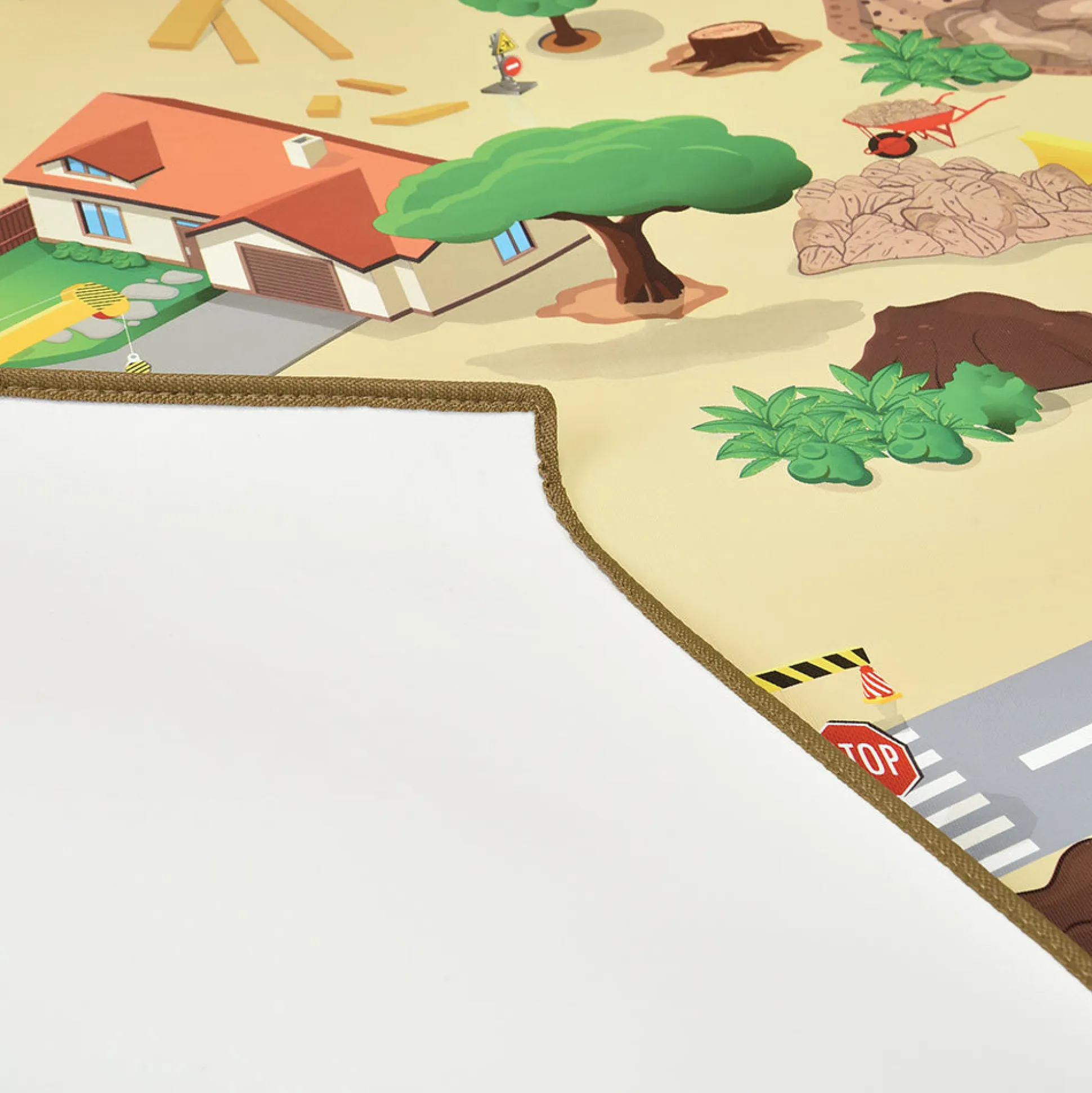 Construction Road Play Mat – Wipe Clean Surface