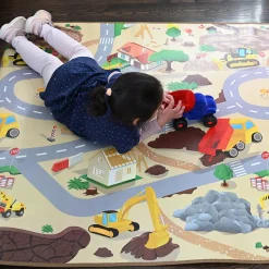 Construction Road Play Mat – Wipe Clean Surface