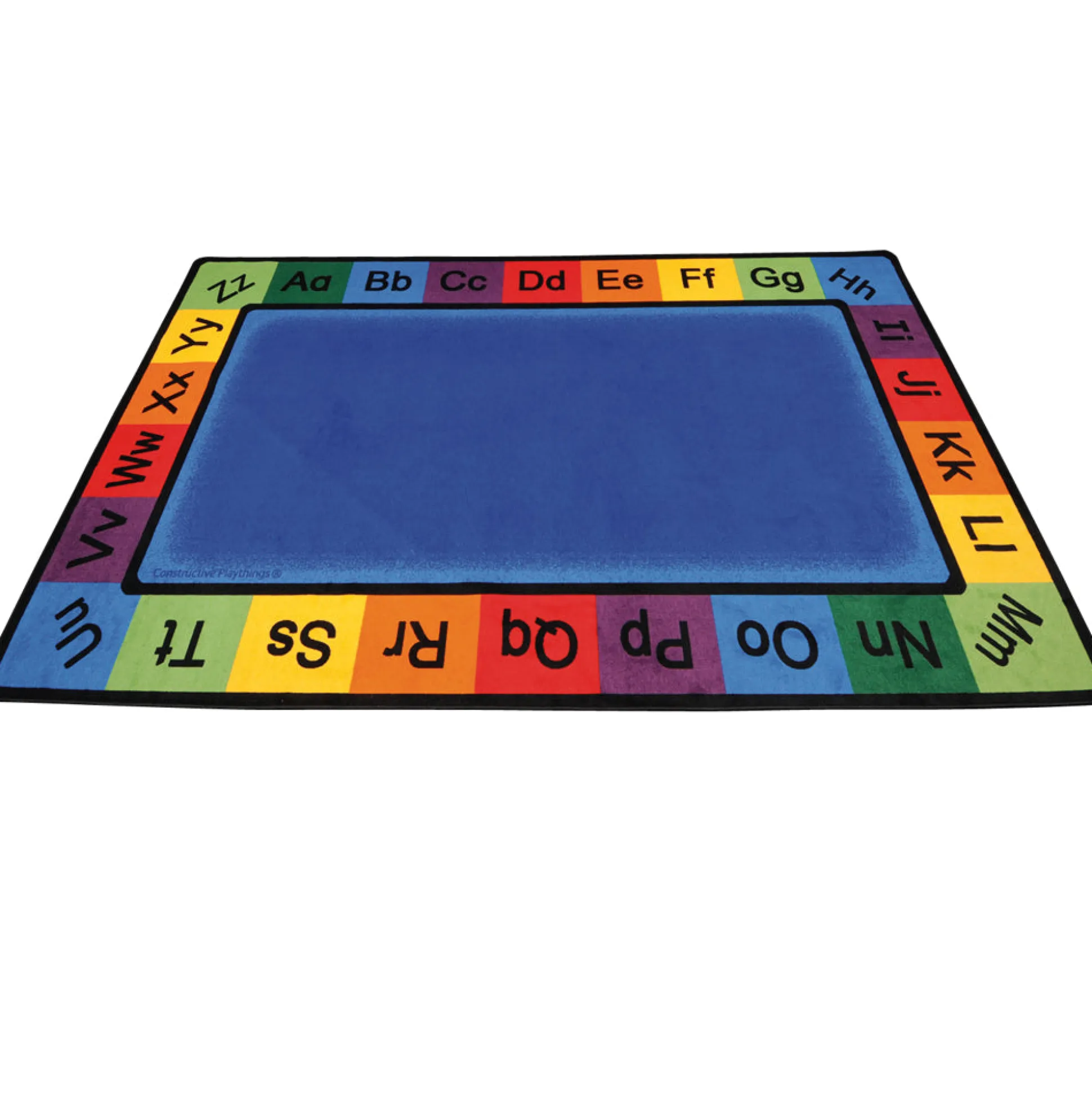 Constructive Playthings® ABC Rainbow Alphabet Rug | 7' x 12' Rectangle Classroom Carpet