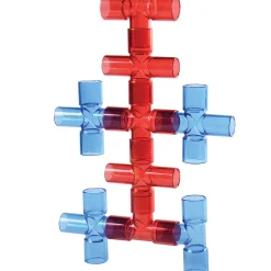 Constructive Playthings Translucent Pipe Builders - 80 PC