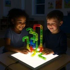 Constructive Playthings Translucent Pipe Builders - 80 PC