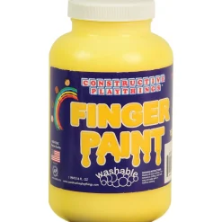 Constructive Playthings® Washable Finger Paints - Set of 6 Pints