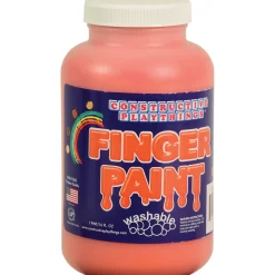 Constructive Playthings® Washable Finger Paints - Set of 6 Pints