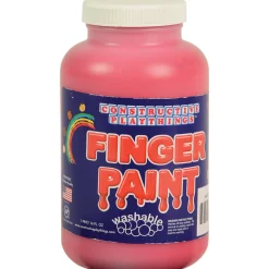 Constructive Playthings® Washable Finger Paints - Set of 6 Pints