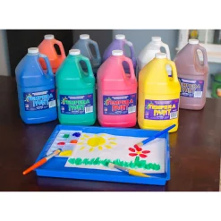 Constructive Playthings® Washable Tempera Gallon Paint - Set of 9 Colors