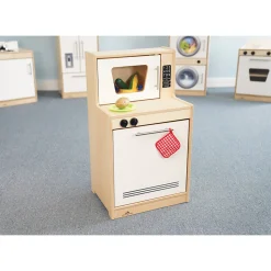 Contemporary White Dishwasher & Microwave Combo | Preschool Pretend Play Kitchen Appliance