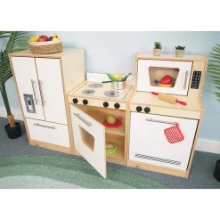 Contemporary White Kitchen Stove | Pretend Play Appliance with Realistic Details