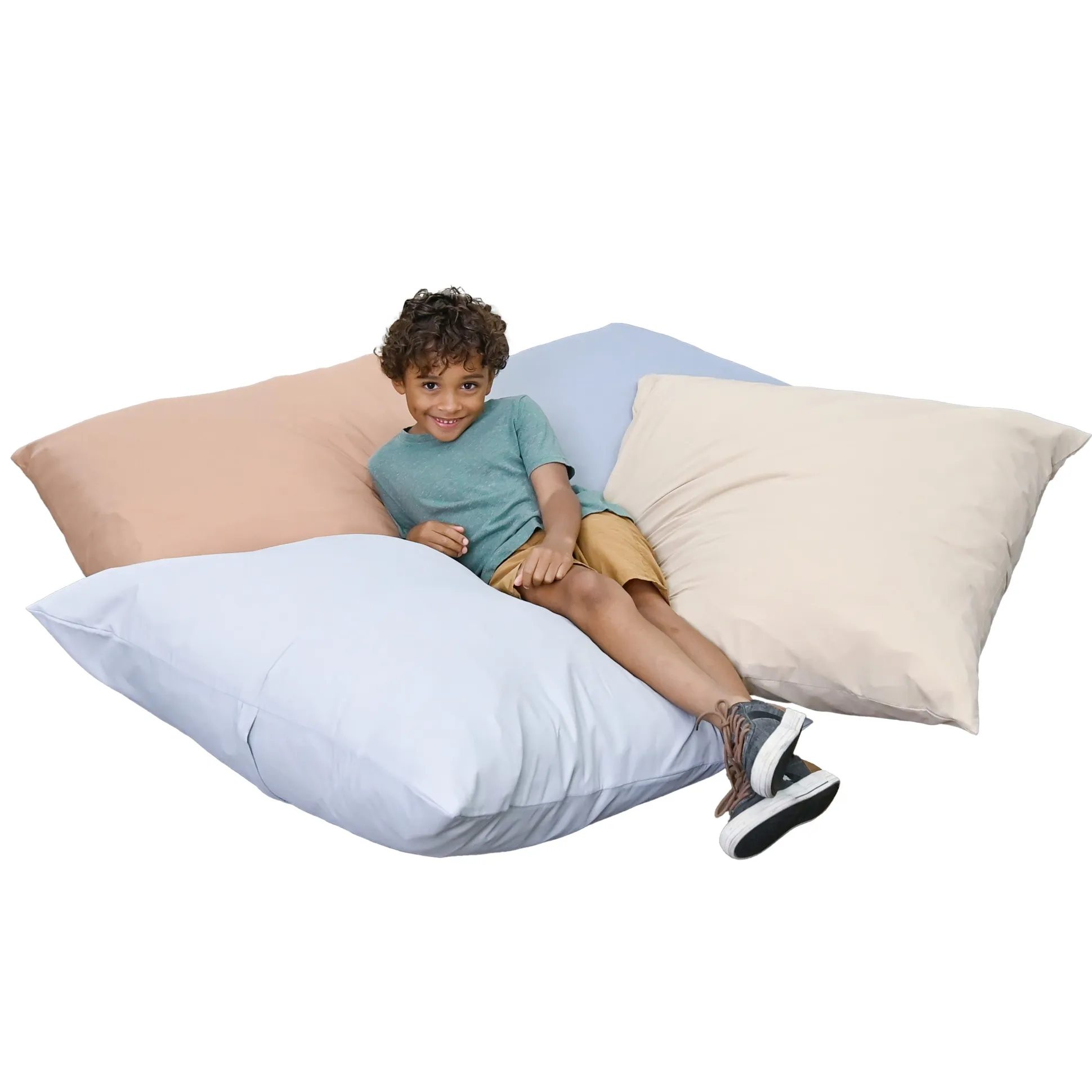 27" Cozy Floor Pillows | 4-Piece Soft Foam Cushion Set | Elements Collection