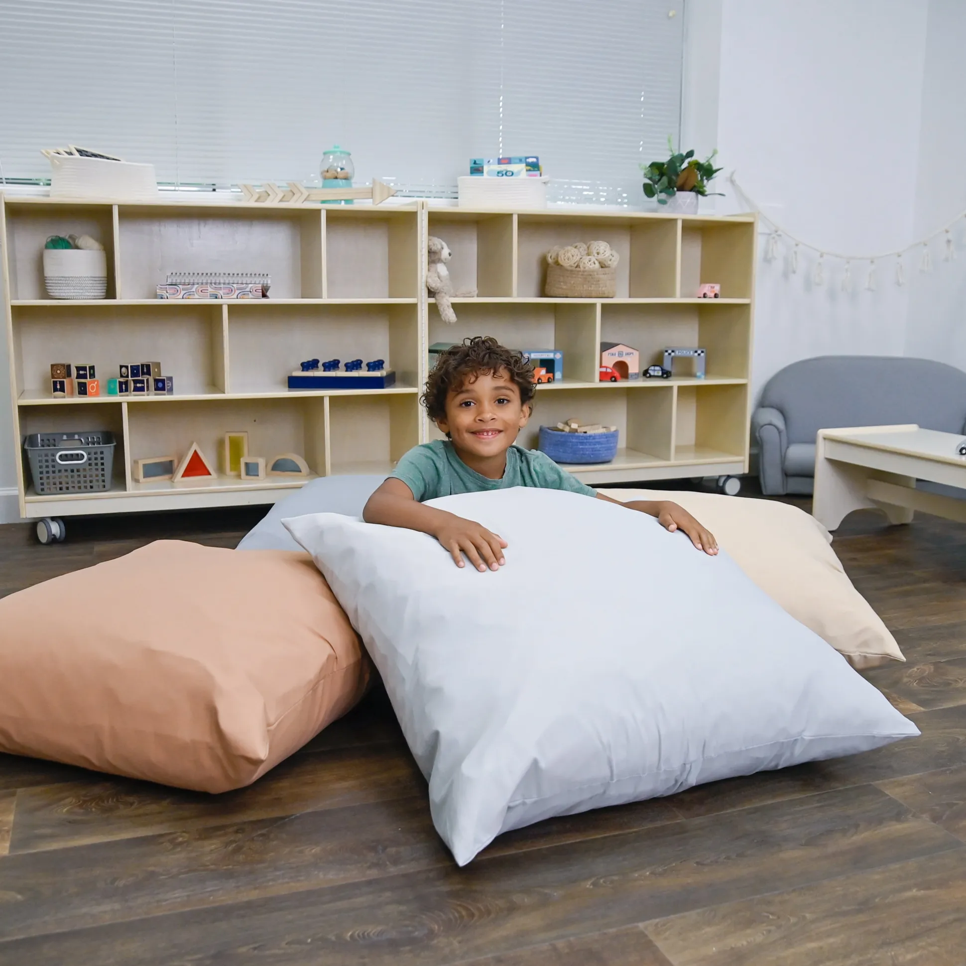 27" Cozy Floor Pillows | 4-Piece Soft Foam Cushion Set | Elements Collection