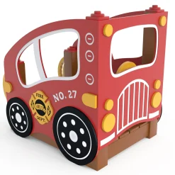 Cozytown Fire Truck | ADA Ground-Level Playground Rider for Ages 2–5