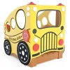 Cozytown School Bus | Ground-Level Playground Rider for Ages 2-5