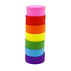 Crepe Paper Streamers - Set of 8