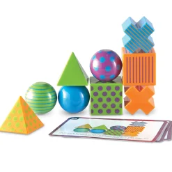 Critical Thinking Puzzle Game for Kids – 20 Activity Cards & Multicolor Blocks – Spatial Reasoning, Pattern Matching & STEM Learning, Ages 5-13