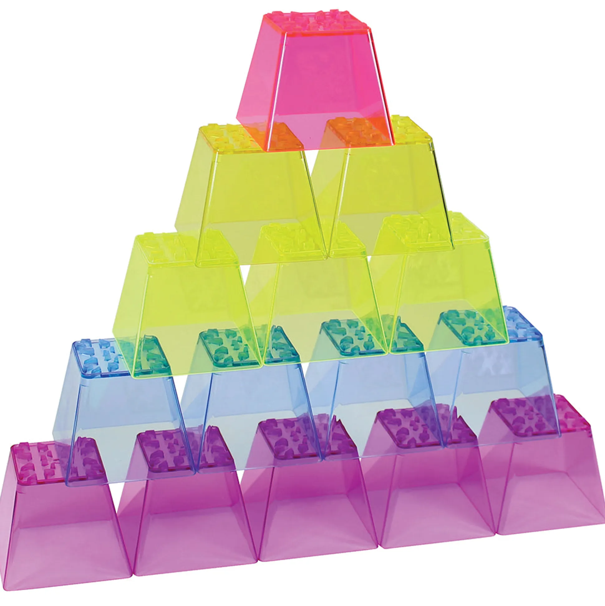 Crystal Color Stacking Cups