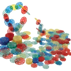Crystal Connectors Building Discs – 300-Piece Translucent STEM Construction Set for Kids Ages 3+