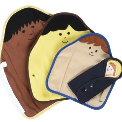 Culturally Diverse Dress to Nest Dolls | 5 Piece Set with Zippers, Snaps, and Buttons