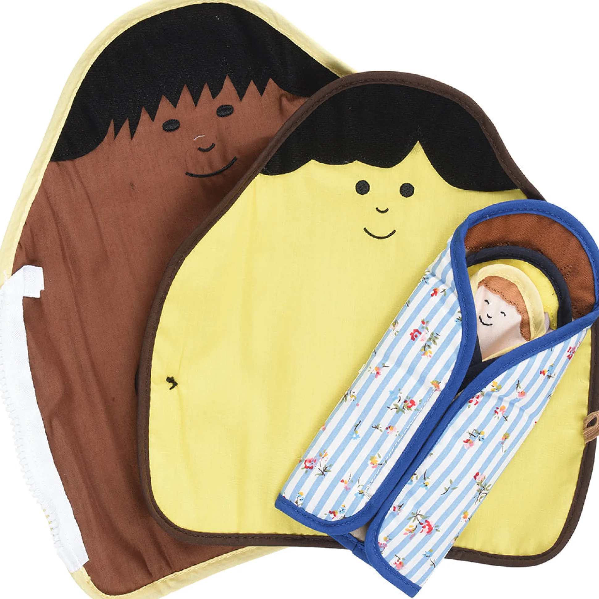 Culturally Diverse Dress to Nest Dolls | 5 Piece Set with Zippers, Snaps, and Buttons
