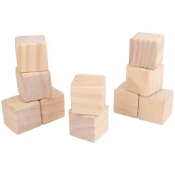 Cylinders, Cubes & Cones Hardwood Blocks | 30-Piece Toddler Shape Building Set