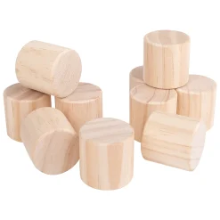 Cylinders, Cubes & Cones Hardwood Blocks | 30-Piece Toddler Shape Building Set