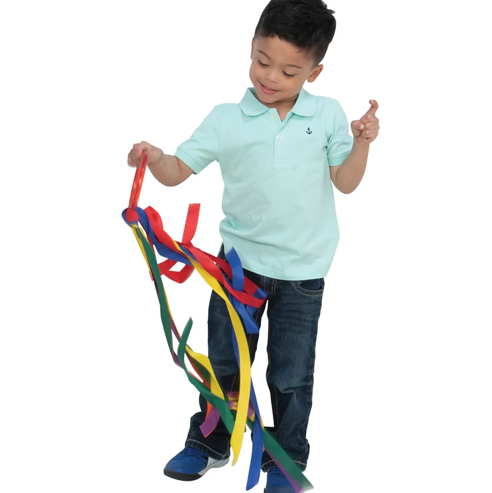 Dancing Ribbons Set | 6 Colorful Streamers with Easy-Grip Rings
