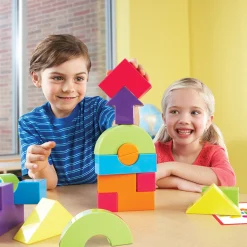 3D Building Puzzle Game for Kids – Spatial Reasoning, STEM Brain Teaser with Challenge Cards, Ages 5+