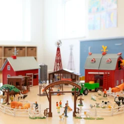 Deluxe Barnyard Playset | 100-Piece Farm Toy Set with Barn, Tractor, Animals & Figures