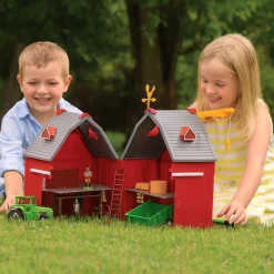 Deluxe Barnyard Playset | 100-Piece Farm Toy Set with Barn, Tractor, Animals & Figures